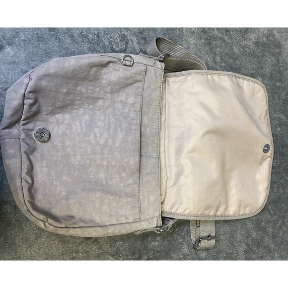 Kipling Lightweight Fold Over Flap Everyday Crossbody Purse, Light Gray - Picture 3 of 15